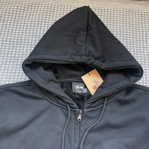 Stussy Dollie Zip Puppet Hoodie Black Hoodies